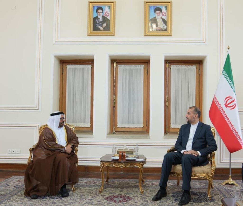 القوة البحرية الموحدة وزيارة وزير الدولة الإماراتي خليفة شاهين المرر، إلى طهران، التقى خلالها بوزير الخارجية أمير عبداللهيان